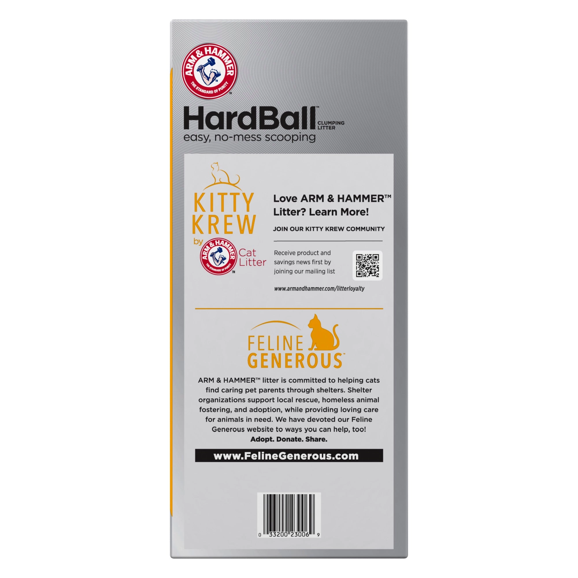 ARM & HAMMER Hardball Lightweight Cat Litter, Clumping for No-Mess Scooping, Multi-Cat, 10.5 lb