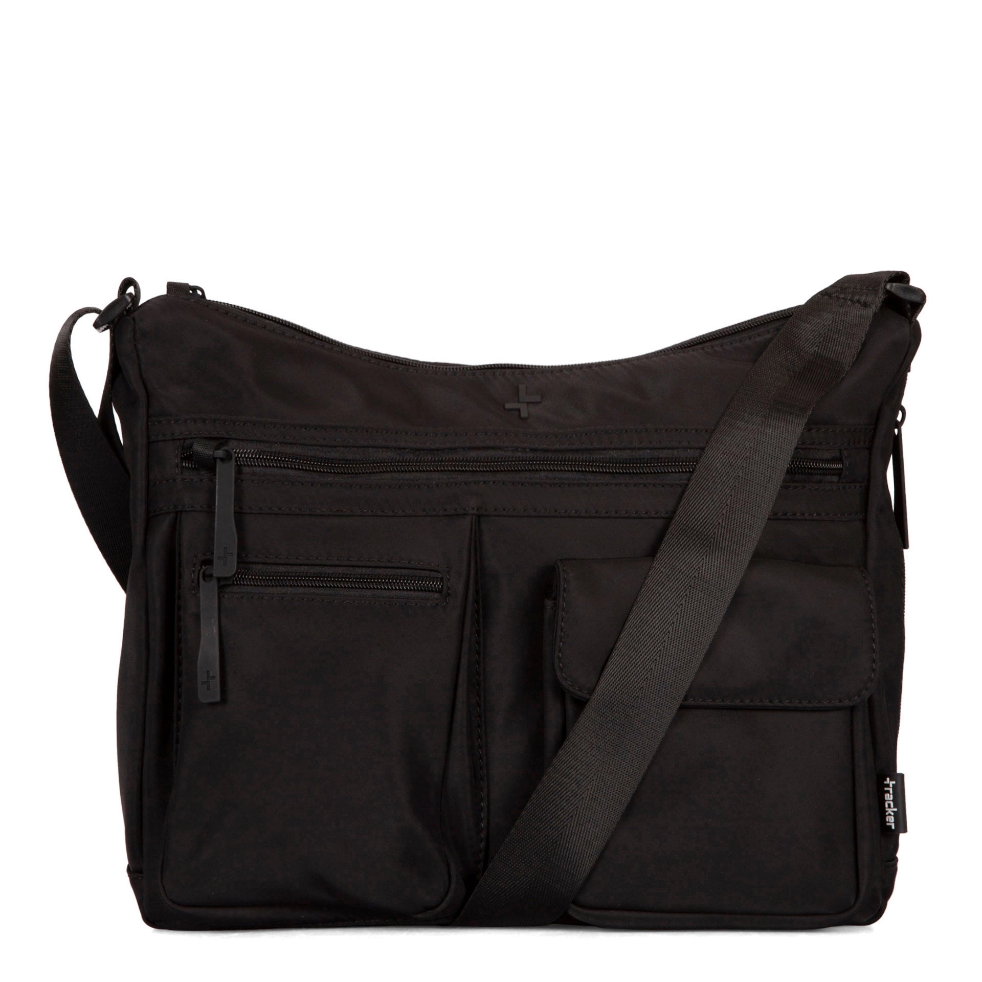 Basic Nylon RFID Multi-Pocket Crossbody Bag