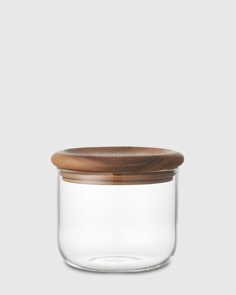 Baum Neu Glass & Wood Storage Jar