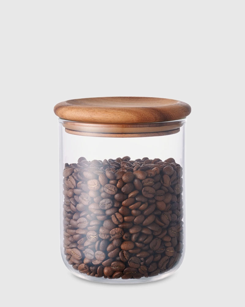 Baum Neu Glass & Wood Storage Jar