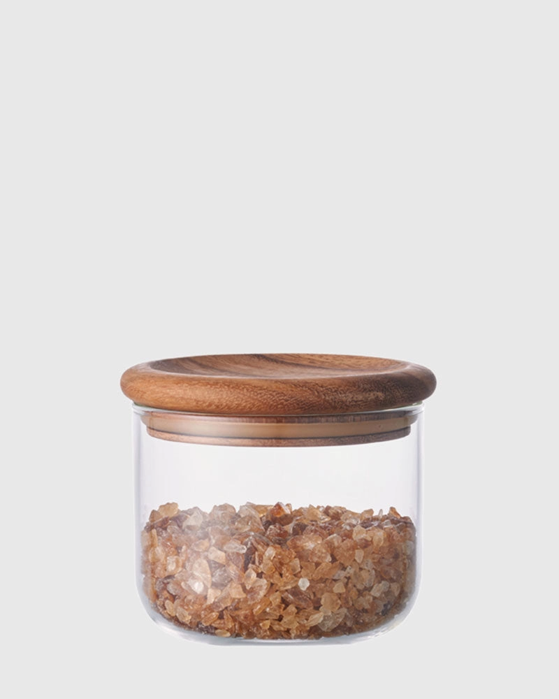 Baum Neu Glass & Wood Storage Jar