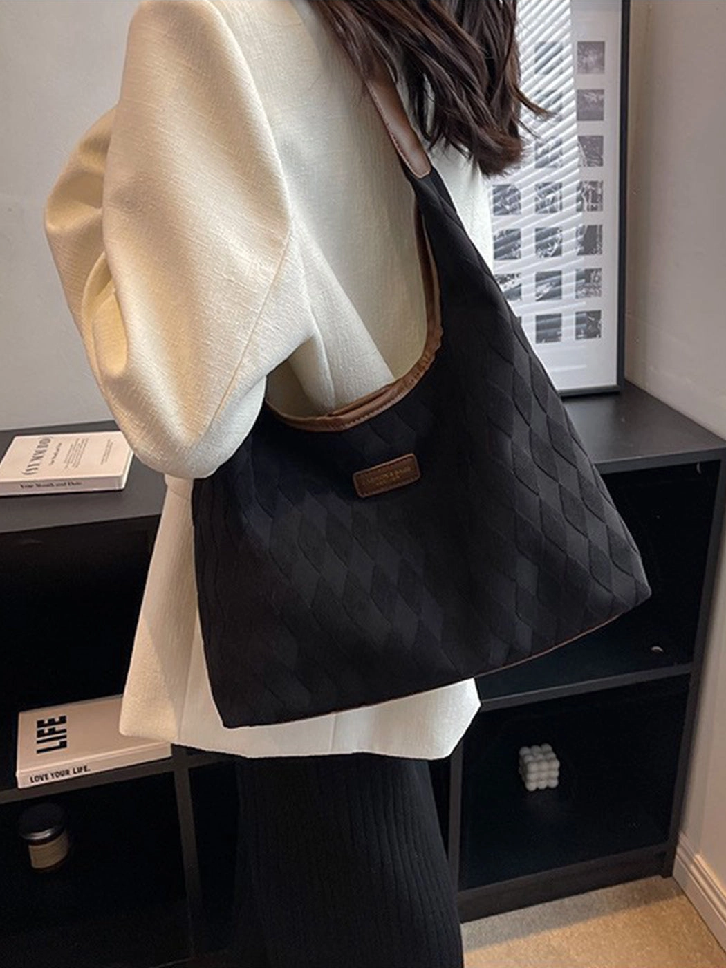Chic Large Capacity Tote Canvas Bag