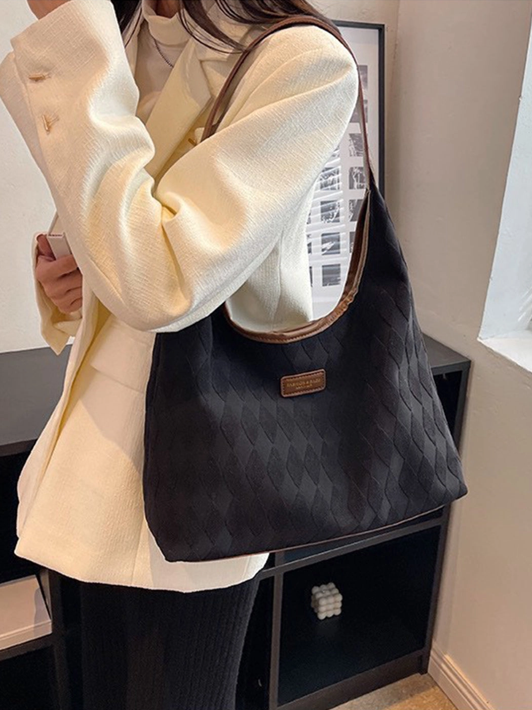Chic Large Capacity Tote Canvas Bag