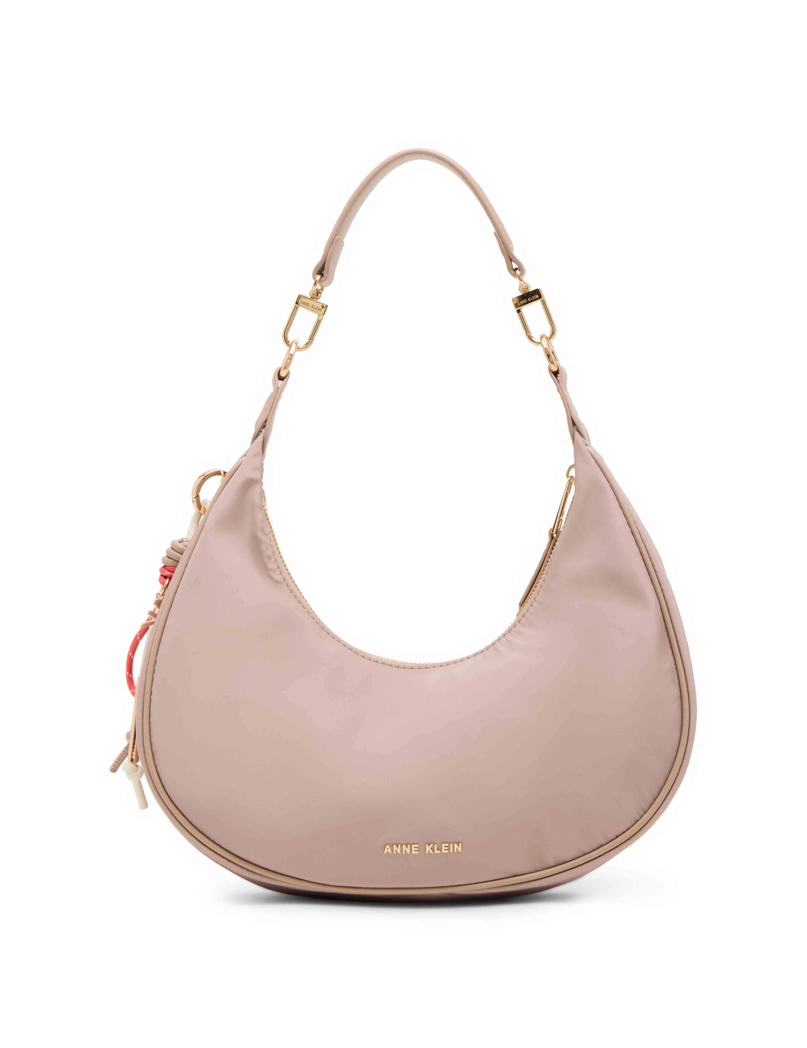 Crescent Shoulder Bag with Detachable Strap