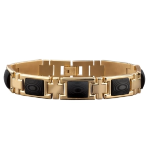 Golden Carbon Fiber Bracelet