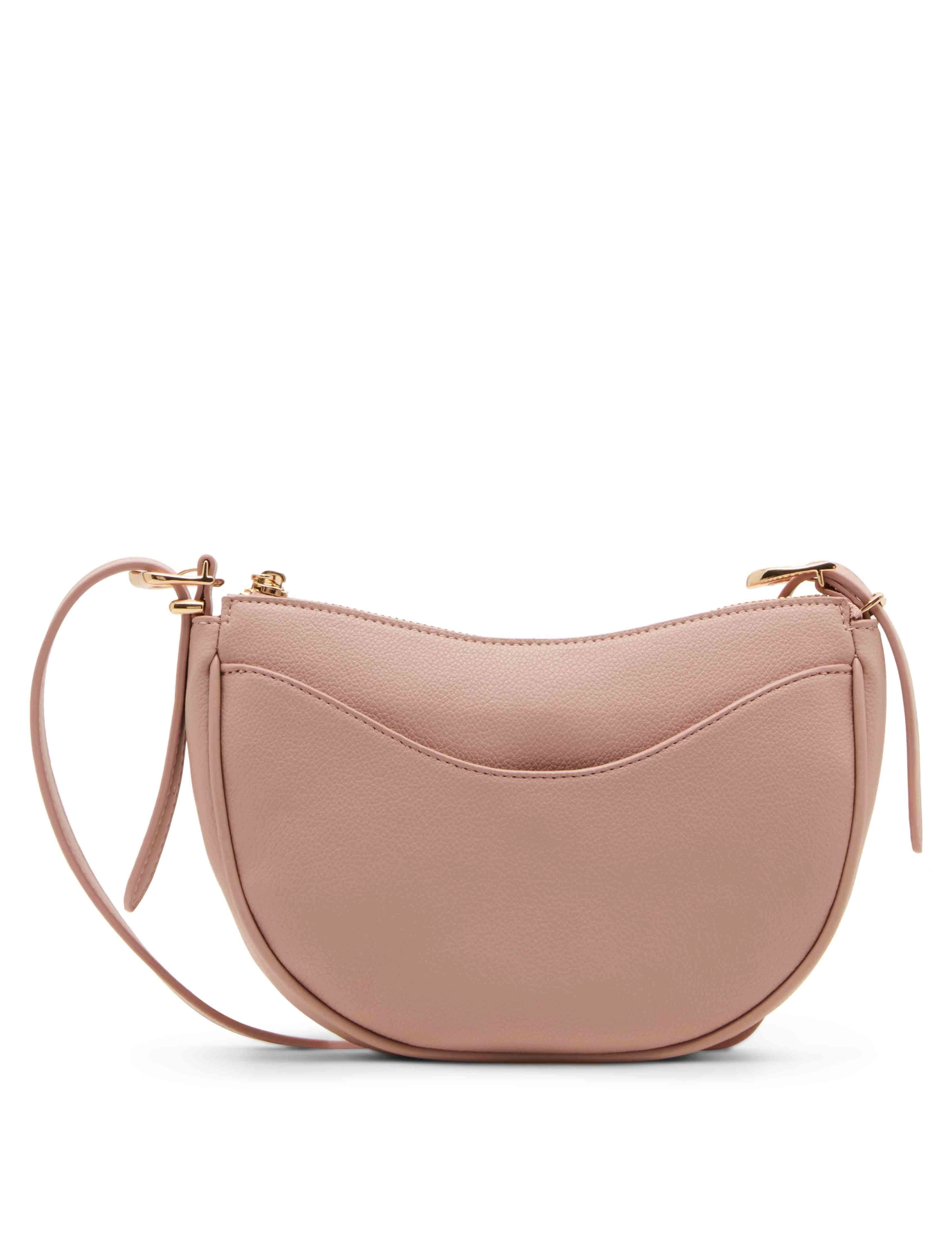 Half Moon Sculpted Buckle Crossbody with Adjustable Strap