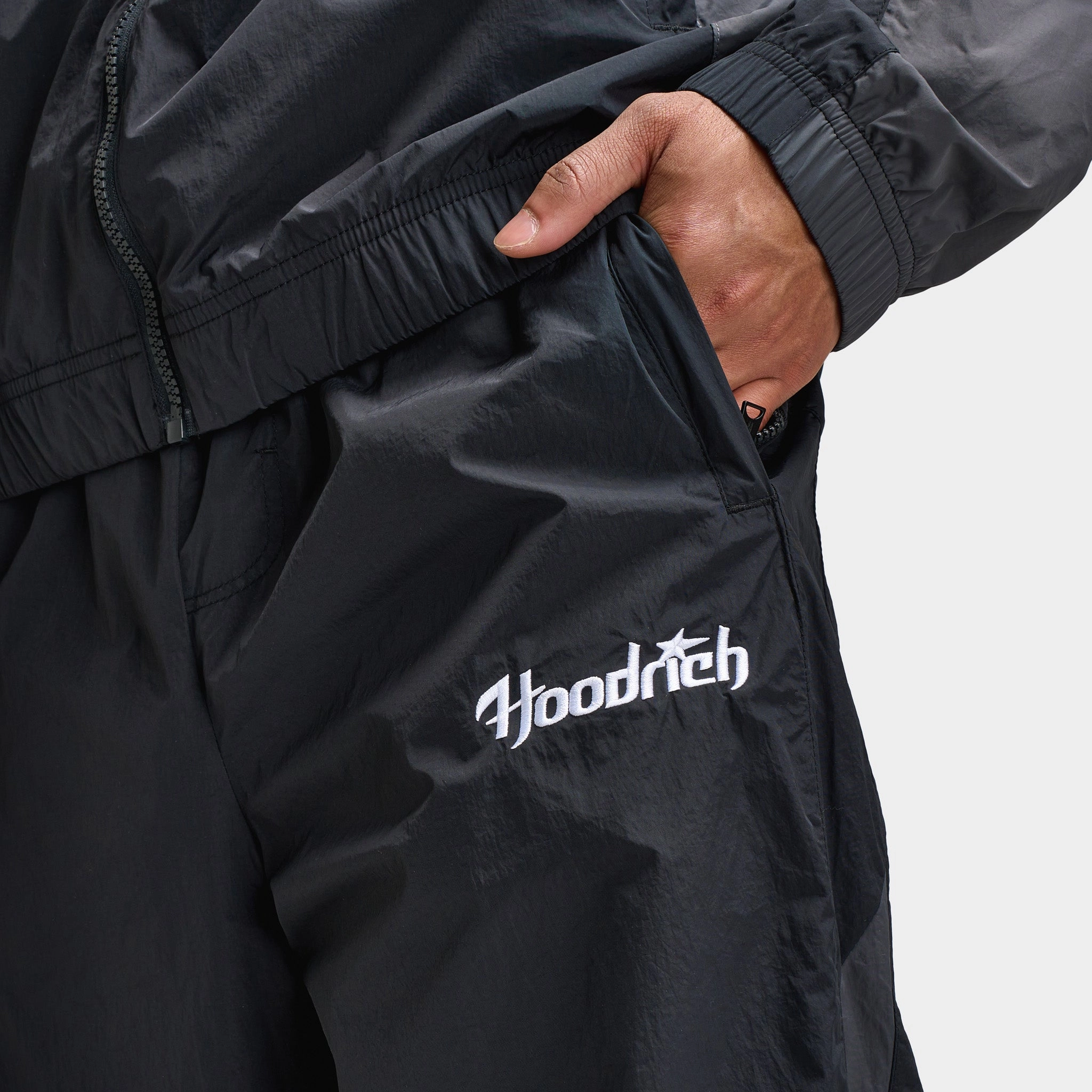 Hoodrich Galaxy Woven Pants Black / Asphalt - White