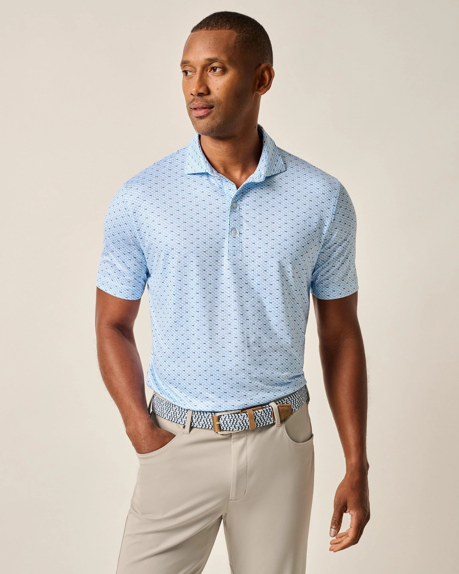 Johnnie-O Men's Performance NC Time Jersey Polo