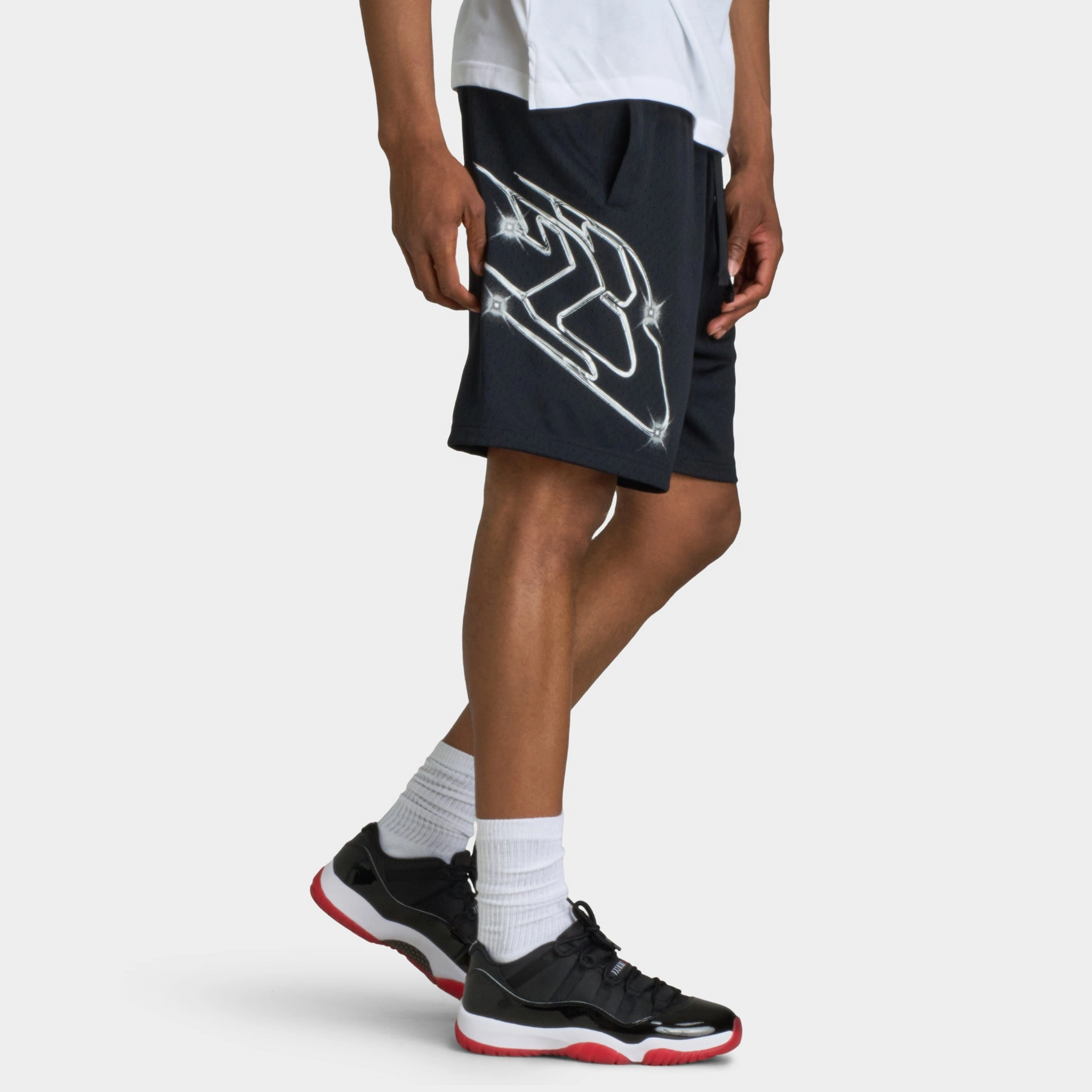 Jordan Sport Dri-FIT Graphic Shorts Black / White
