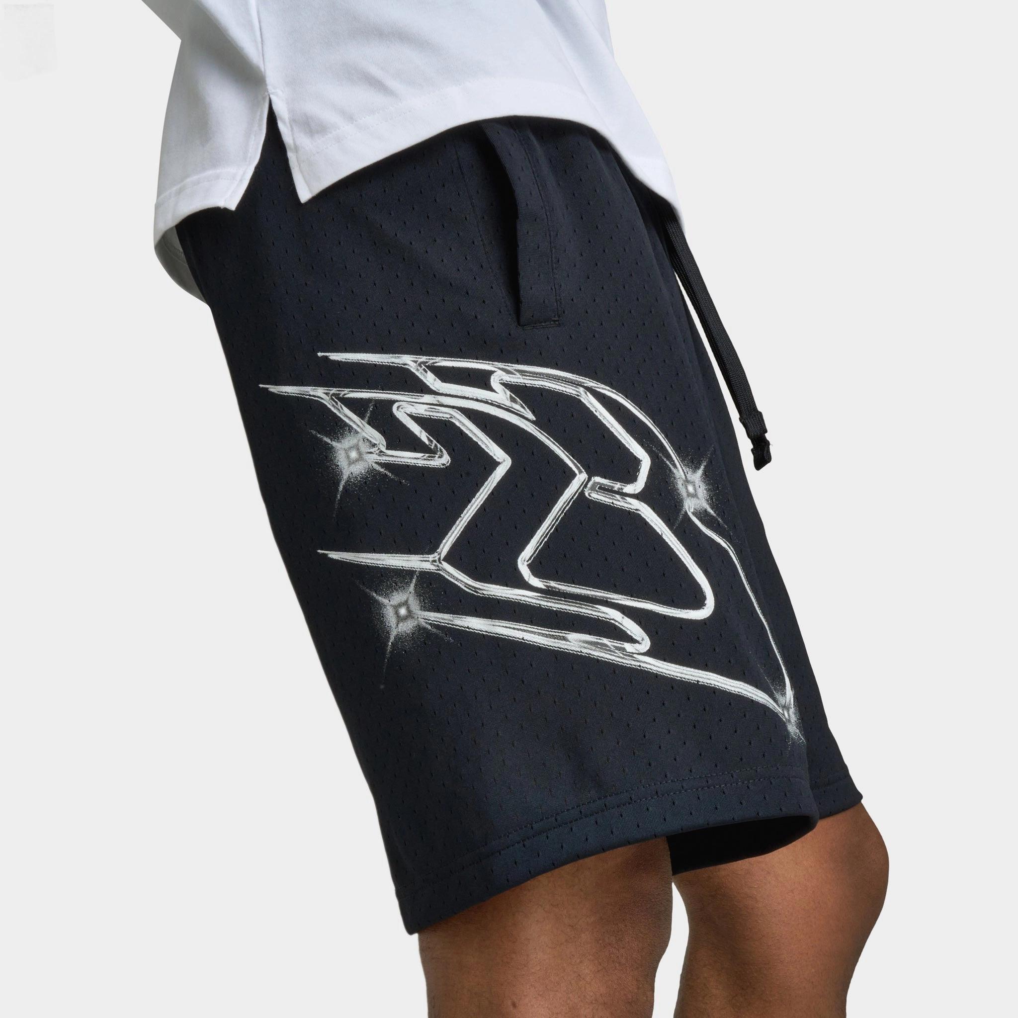Jordan Sport Dri-FIT Graphic Shorts Black / White
