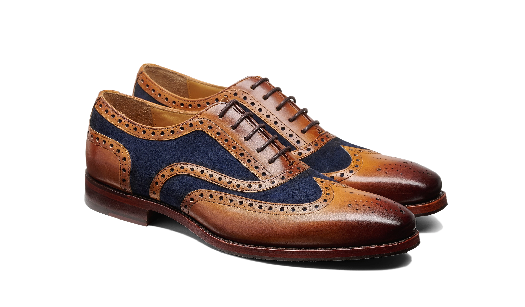Keiran - Cedar Calf Navy Suede