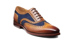 Keiran - Cedar Calf Navy Suede