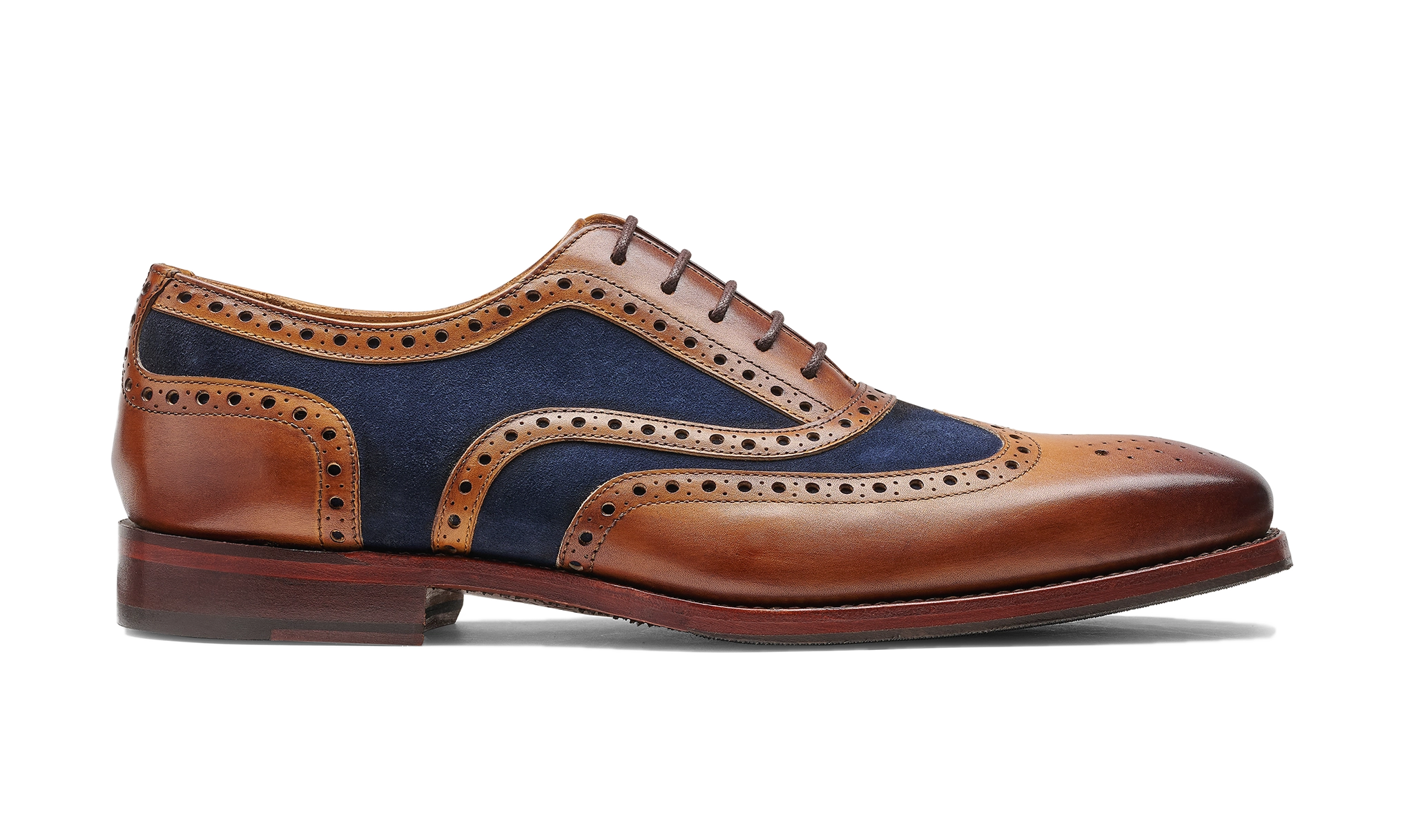 Keiran - Cedar Calf Navy Suede