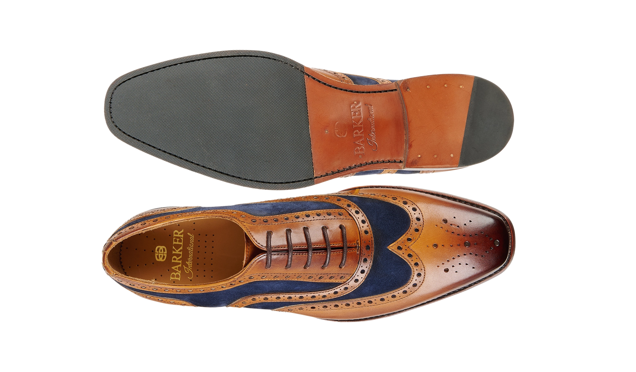Keiran - Cedar Calf Navy Suede
