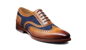 Keiran - Cedar Calf Navy Suede