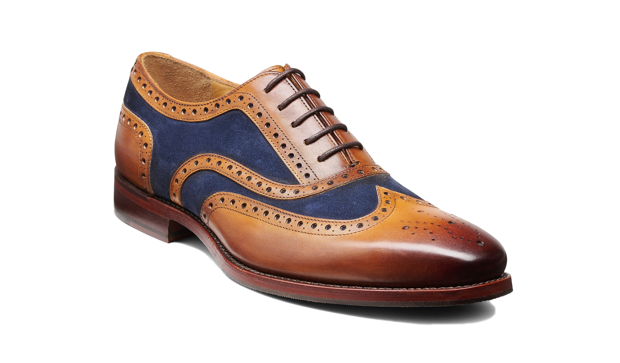 Keiran - Cedar Calf Navy Suede