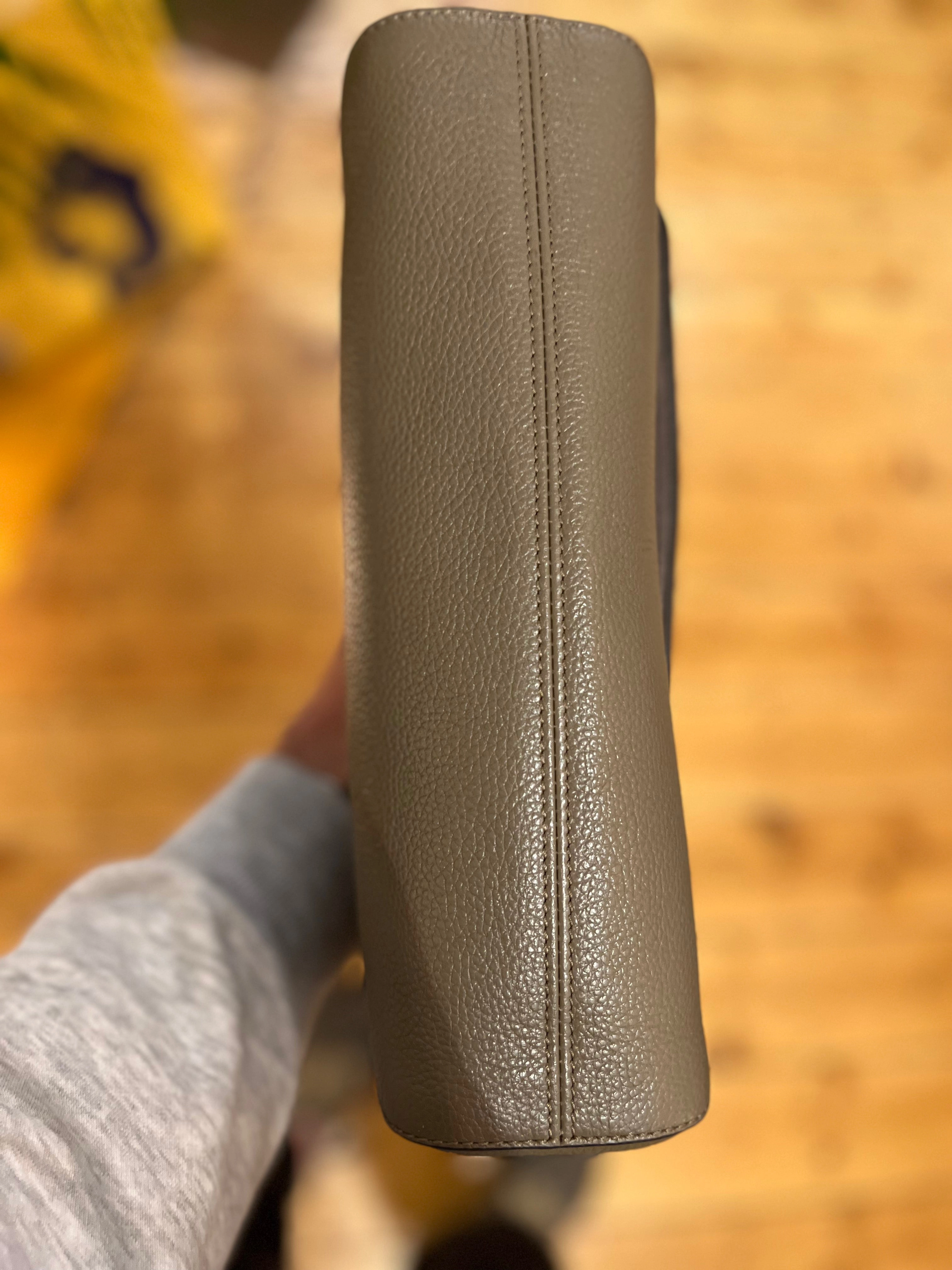 Mulberry Taupe Leather Lily Crossbody
