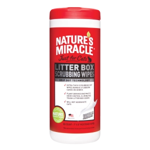 Nature's Miracle Just for Cats Litter Box Scrubbing Wipes 30ct