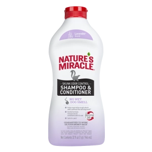 Nature's Miracle Skunk Odor Control Shampoo and Conditioner Lavender 32oz