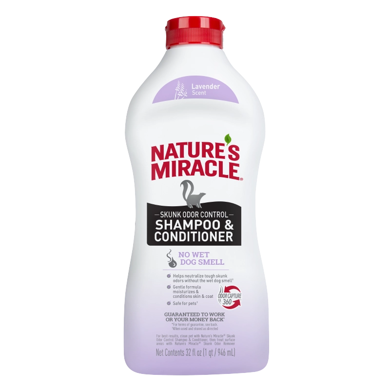 Nature's Miracle Skunk Odor Control Shampoo and Conditioner Lavender 32oz