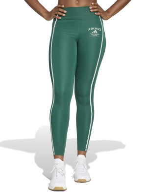 Optime Heritage 7/8 Leggings - Collegiate Green/Chalk White