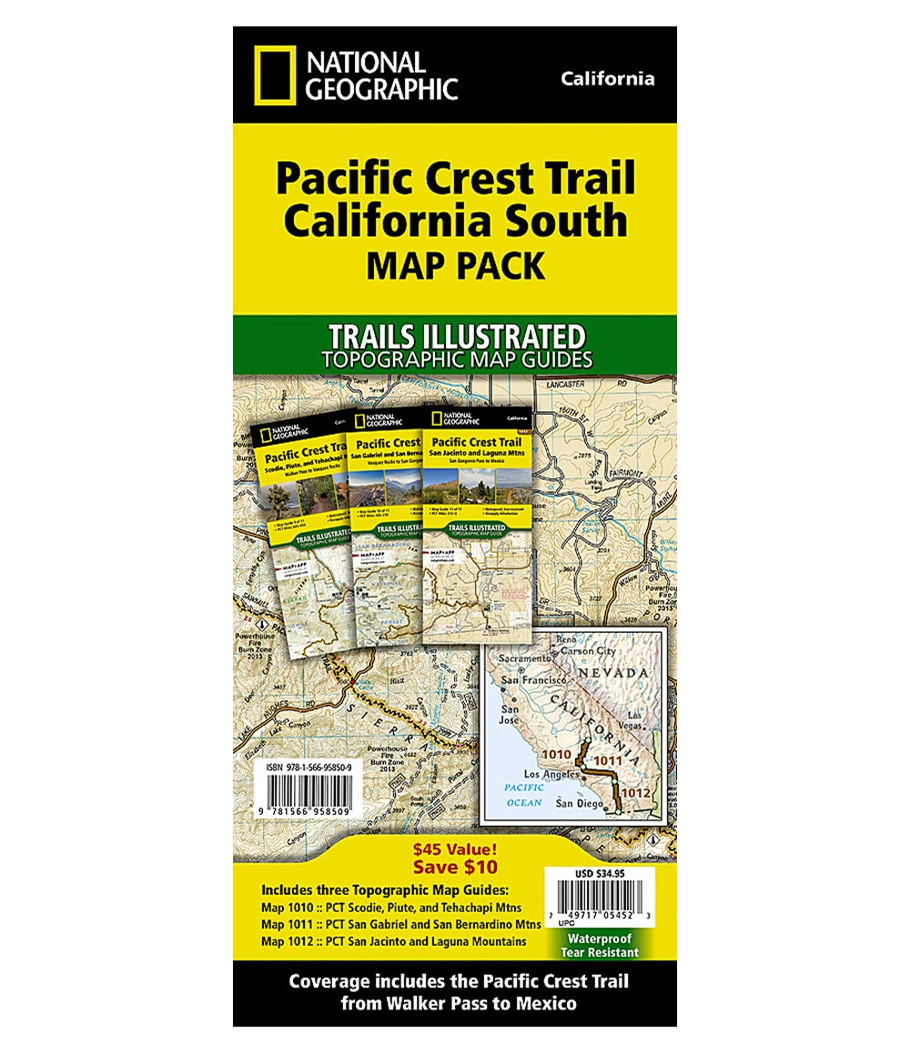 Pacific Crest Trail California Map Pack Bundle