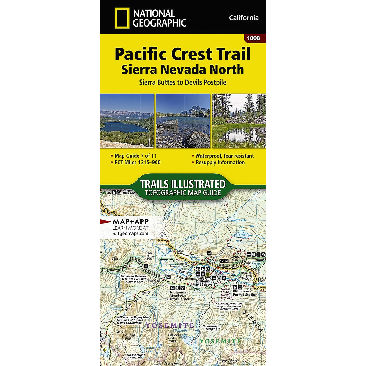 Pacific Crest Trail: Sierra Nevada North Map