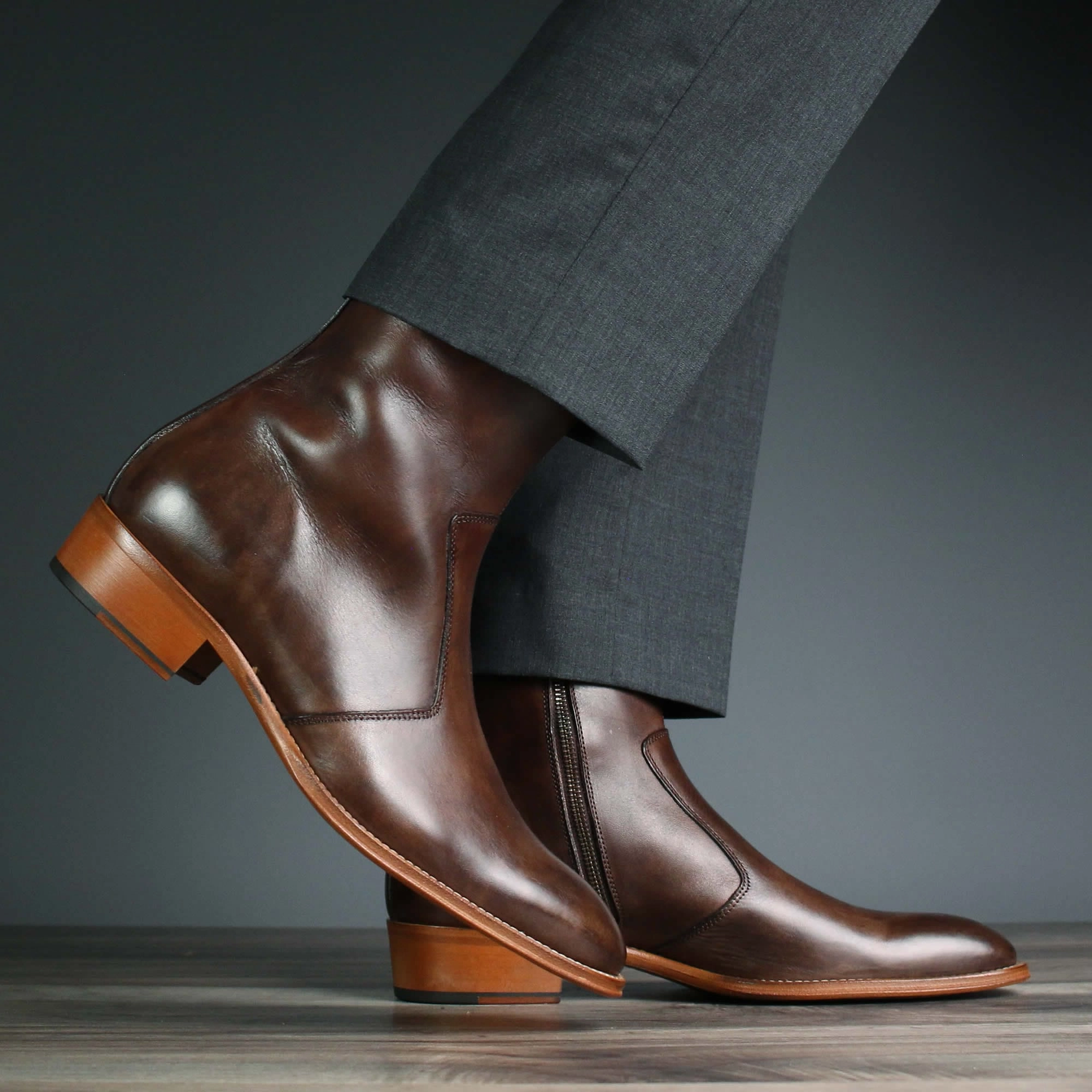 Phoenix Zip Boot Brown