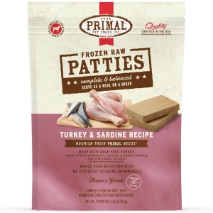 Primal Raw Turkey & Sardine Dog Food