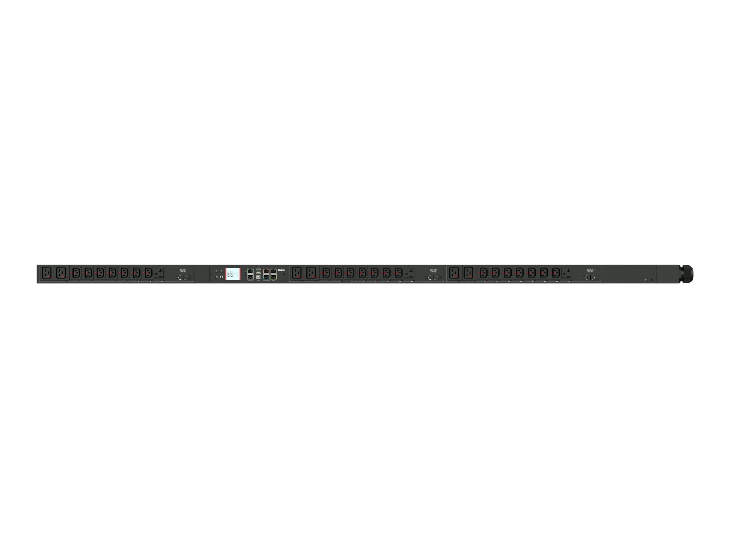 Raritan PX3-5660V-E2K6 - Power distribution unit (rack-mountable) - AC 208 V - 8600 VA - 3-phase WYE (star) - Ethernet 10/100,