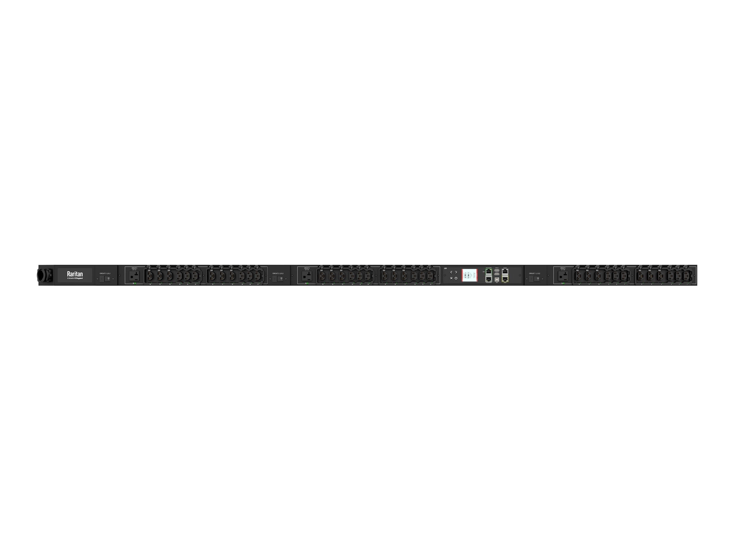Raritan PX4-541A-E7 - Power distribution unit (rack-mountable) - AC 208 V - 8600 VA - 3-phase WYE (mix) - Ethernet 10/100, RS-232,