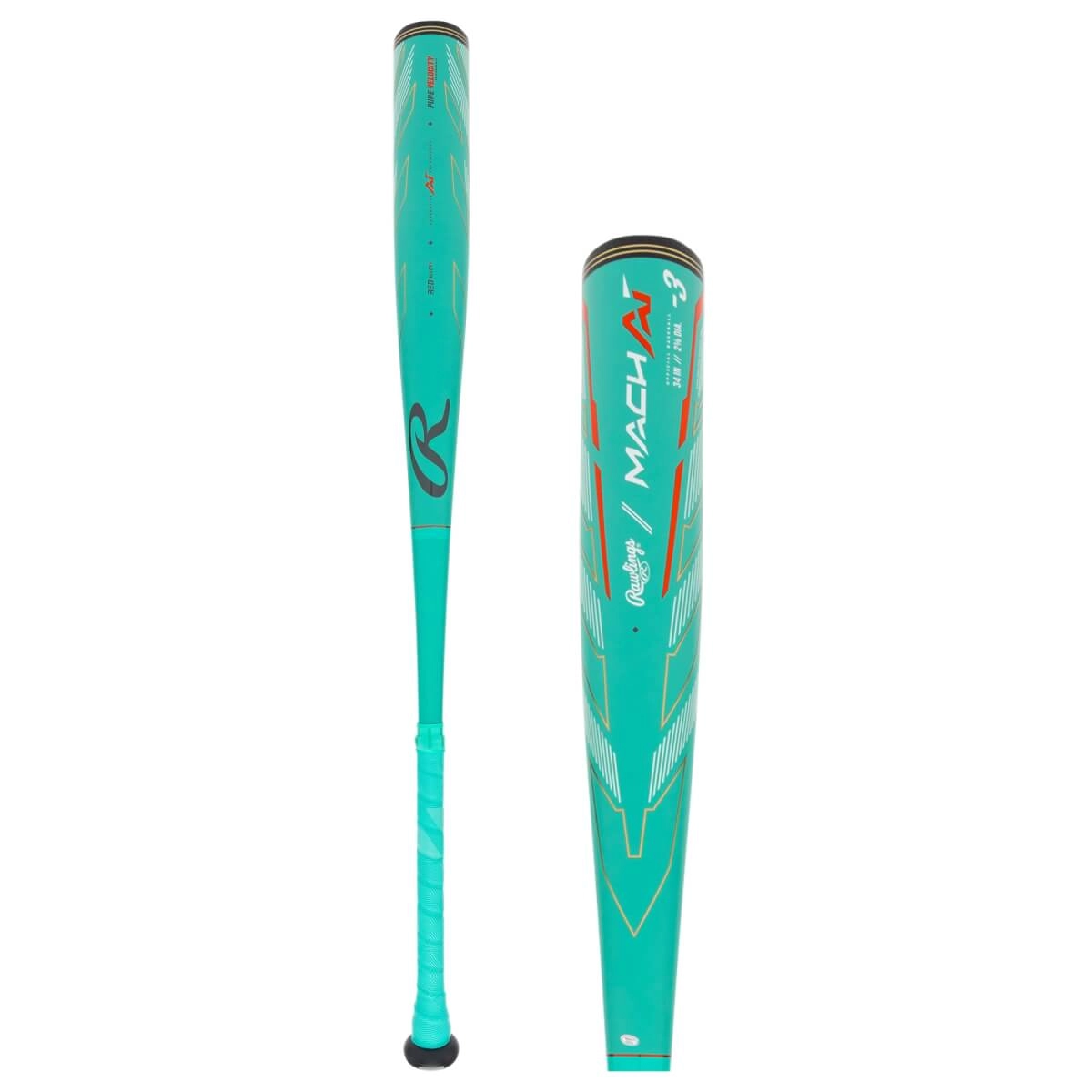 Rawlings 2024 Mach AI 2 5/8" BBCOR Baseball Bat(-3)