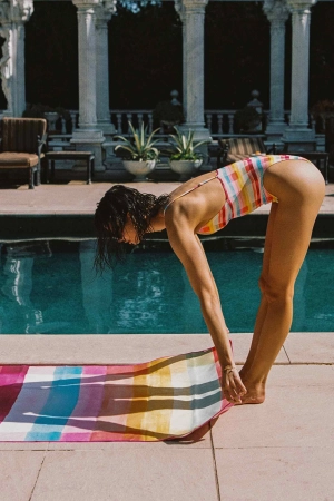 Reversible Packable Beach Towel / Day Trippin' FINAL SALE