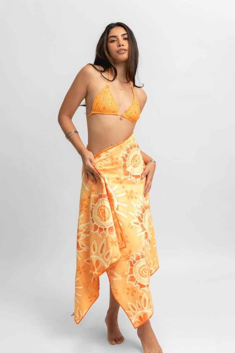 Reversible Packable Beach Towel / Mimosa FINAL SALE