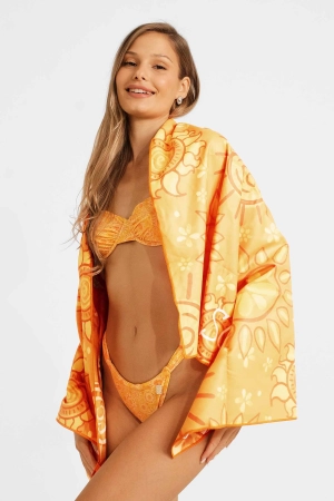 Reversible Packable Beach Towel / Mimosa FINAL SALE