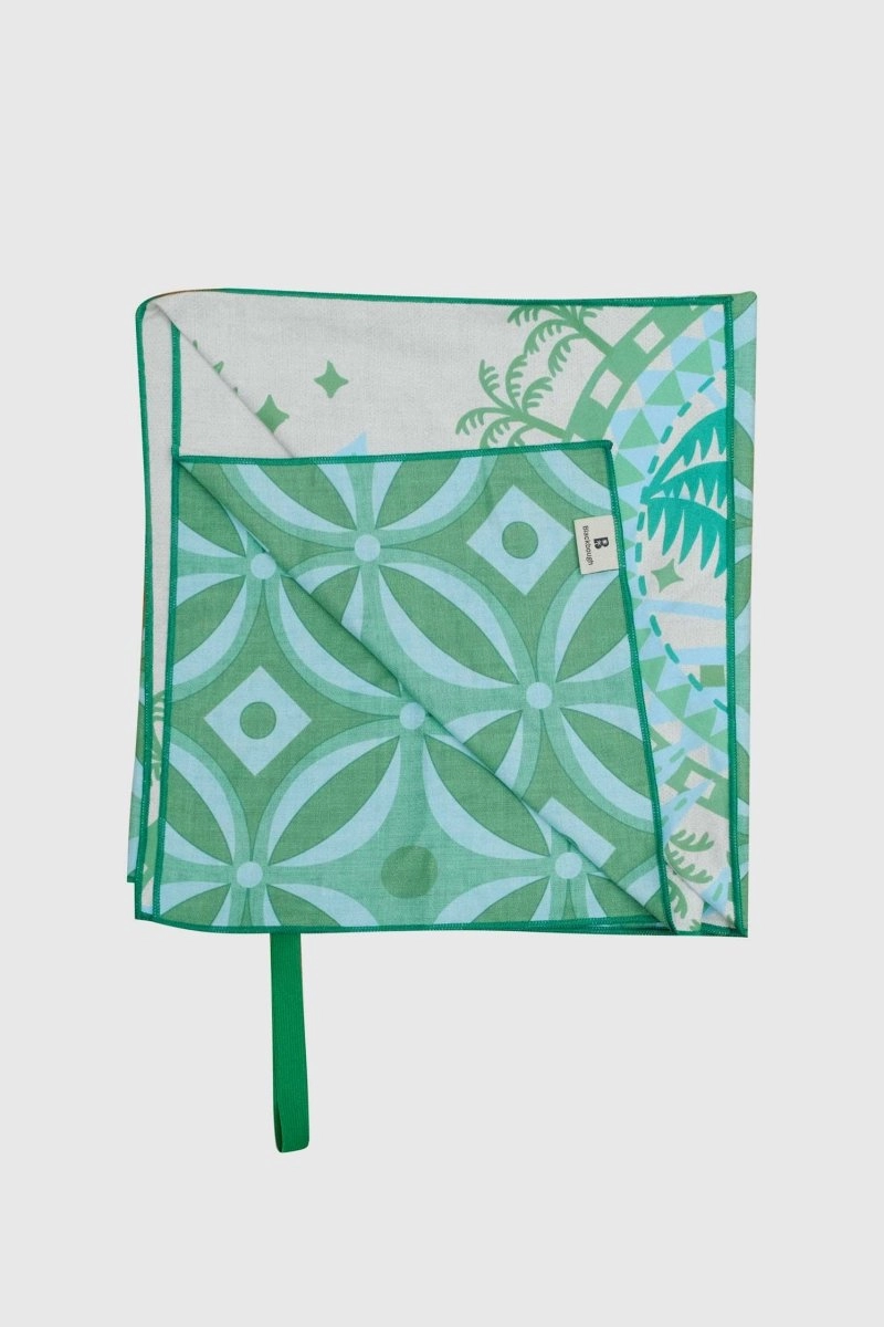 Reversible Packable Beach Towel / Palmera FINAL SALE