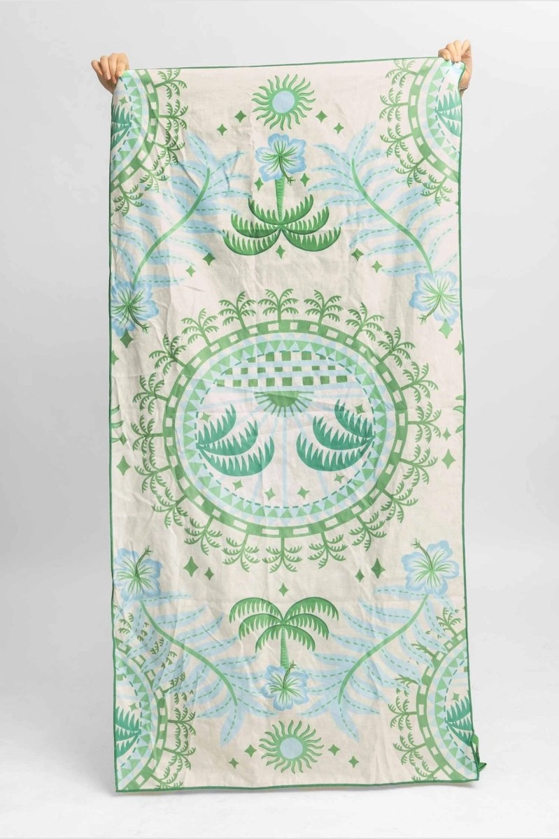 Reversible Packable Beach Towel / Palmera FINAL SALE