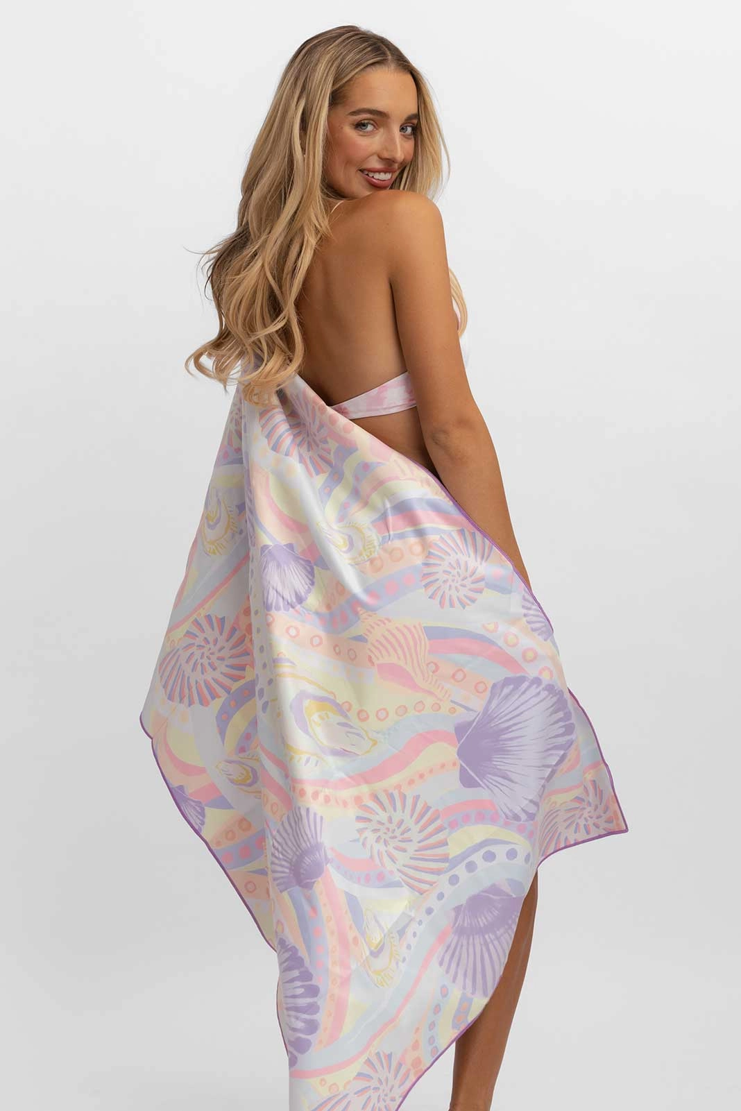 Reversible Packable Beach Towel / Perla FINAL SALE