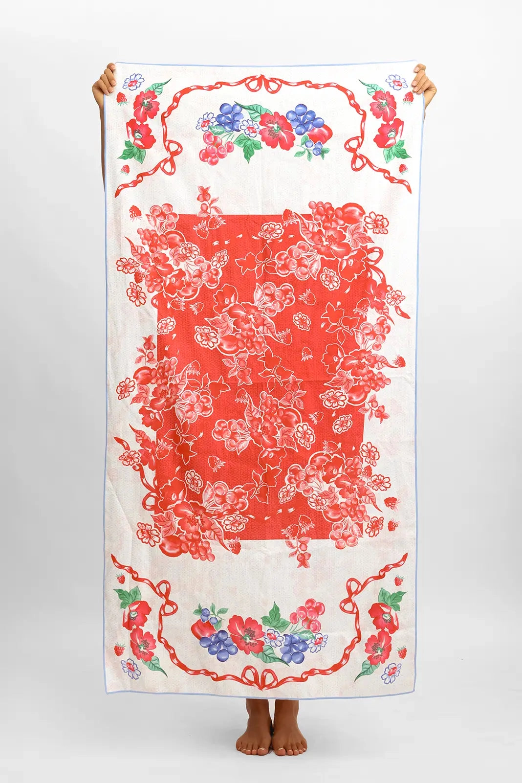 Reversible Packable Beach Towel / Summer Berries FINAL SALE
