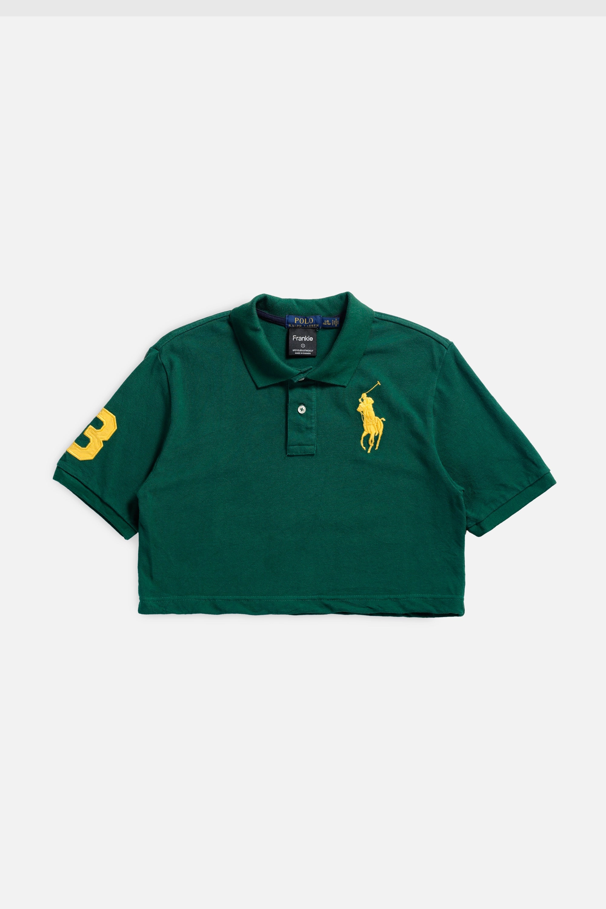 Rework Cropped Rugby Shirt - S