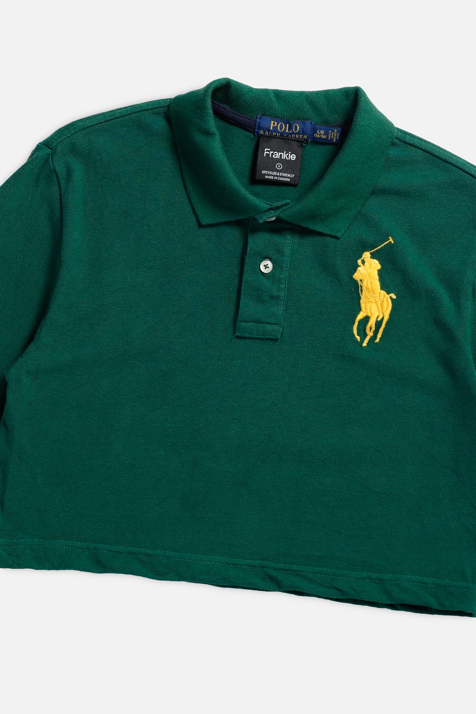 Rework Cropped Rugby Shirt - S