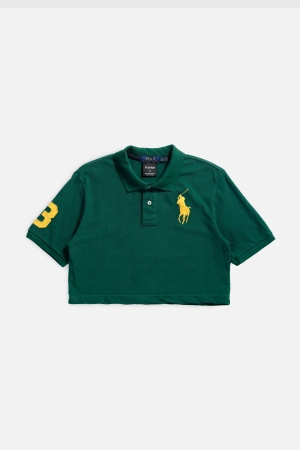 Rework Cropped Rugby Shirt - S