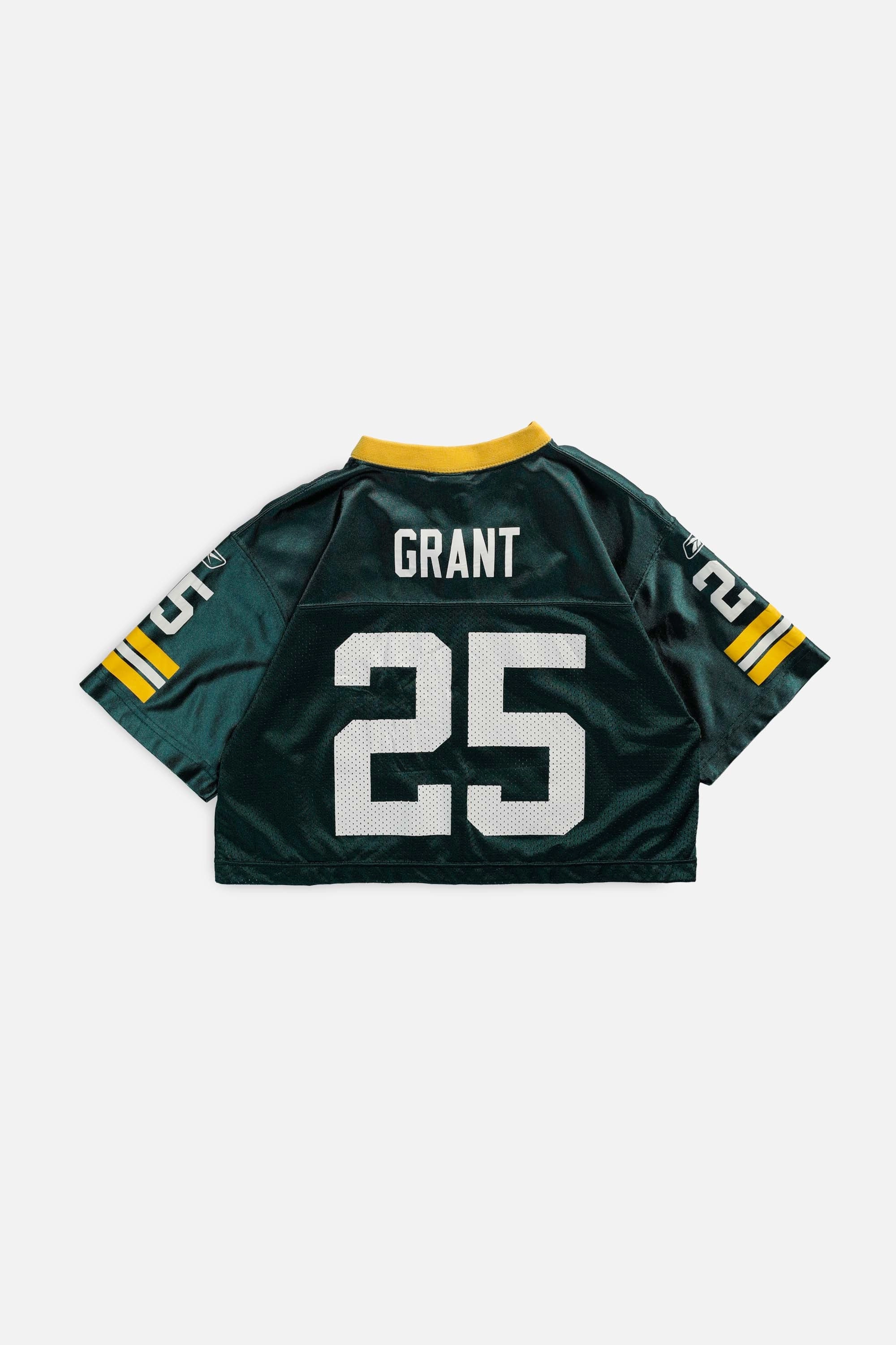 Rework Green Bay Packers Crop NFL Jersey - M
