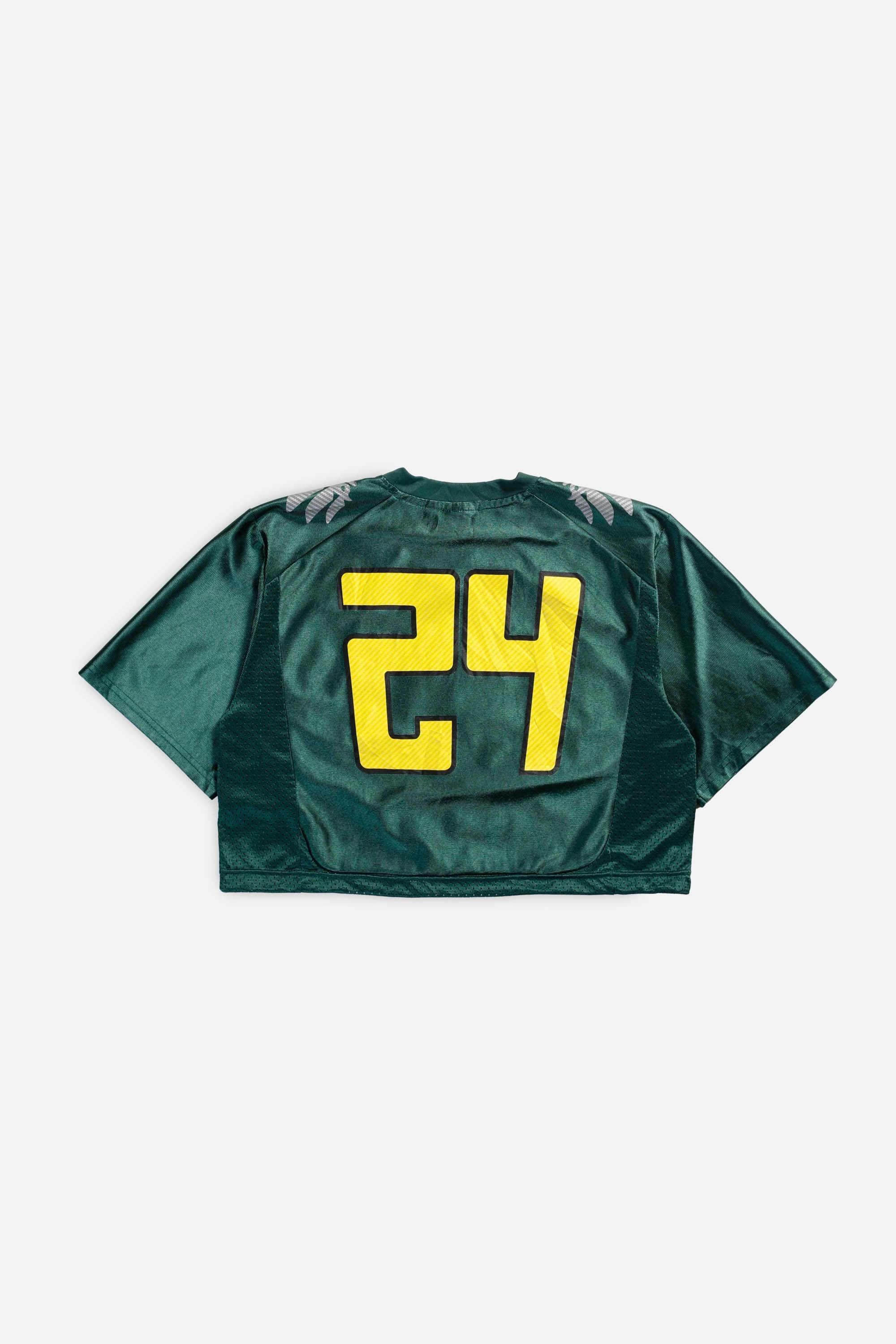 Rework Oregon Ducks Crop NFL Jersey - M
