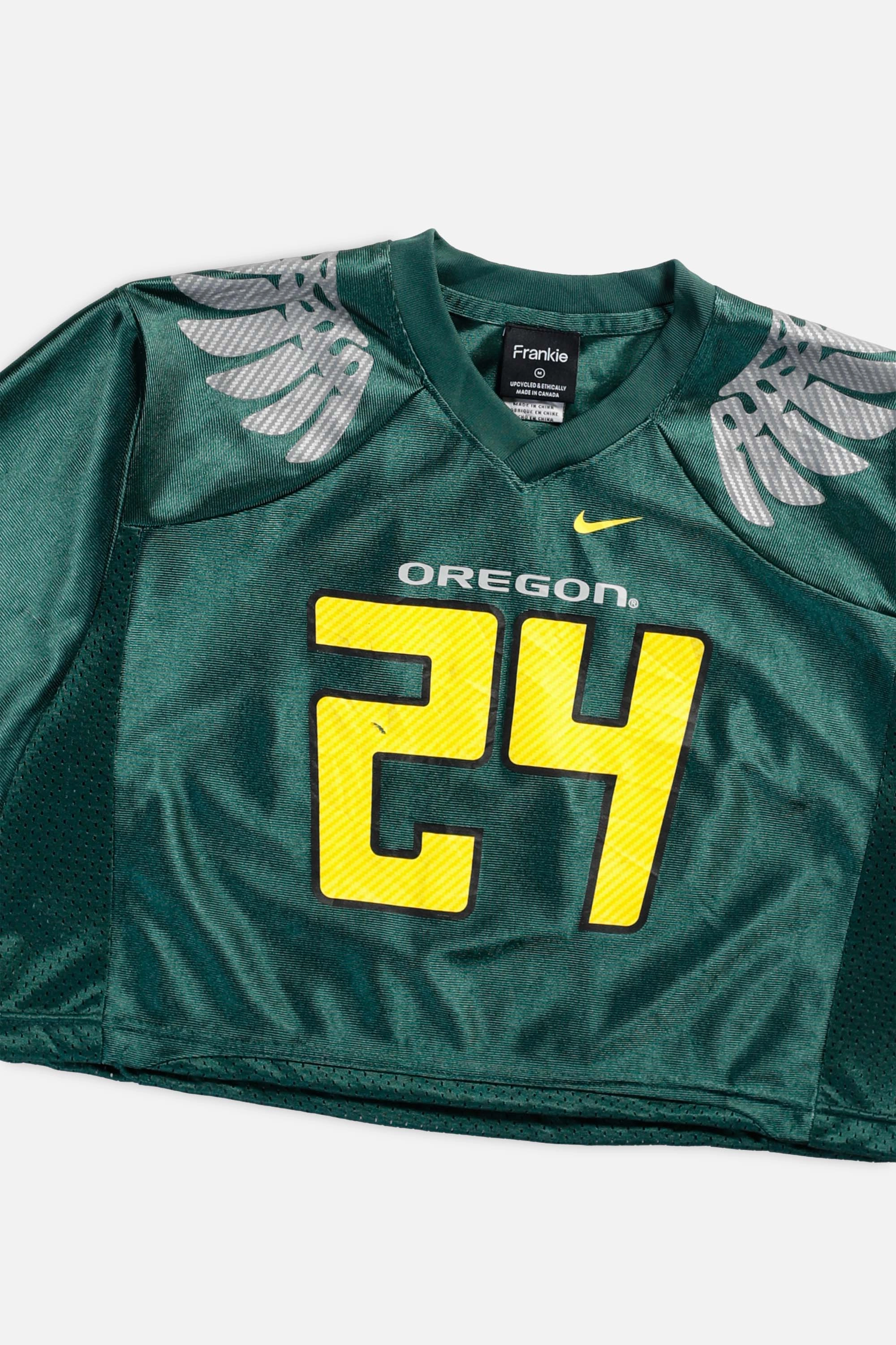 Rework Oregon Ducks Crop NFL Jersey - M