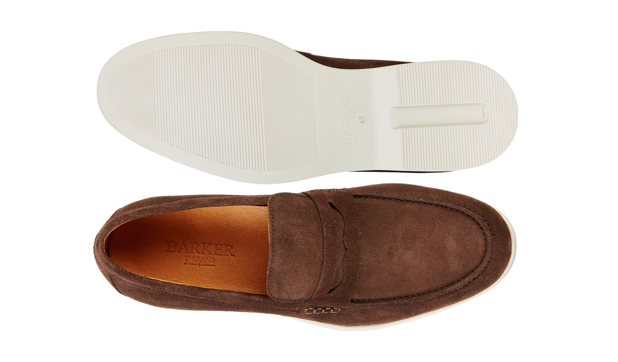 Santiago - Coffee Suede White Sole