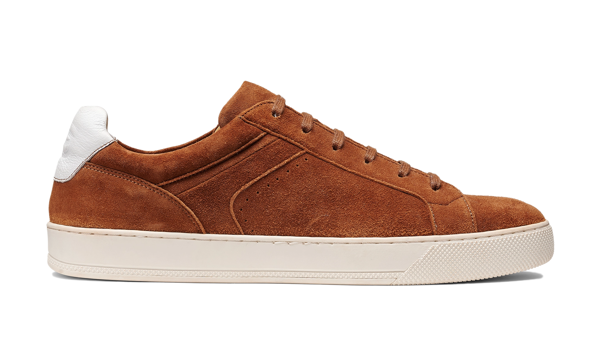 Skylar - Camel Suede White