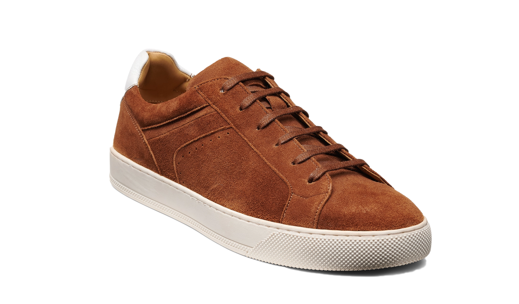 Skylar - Camel Suede White