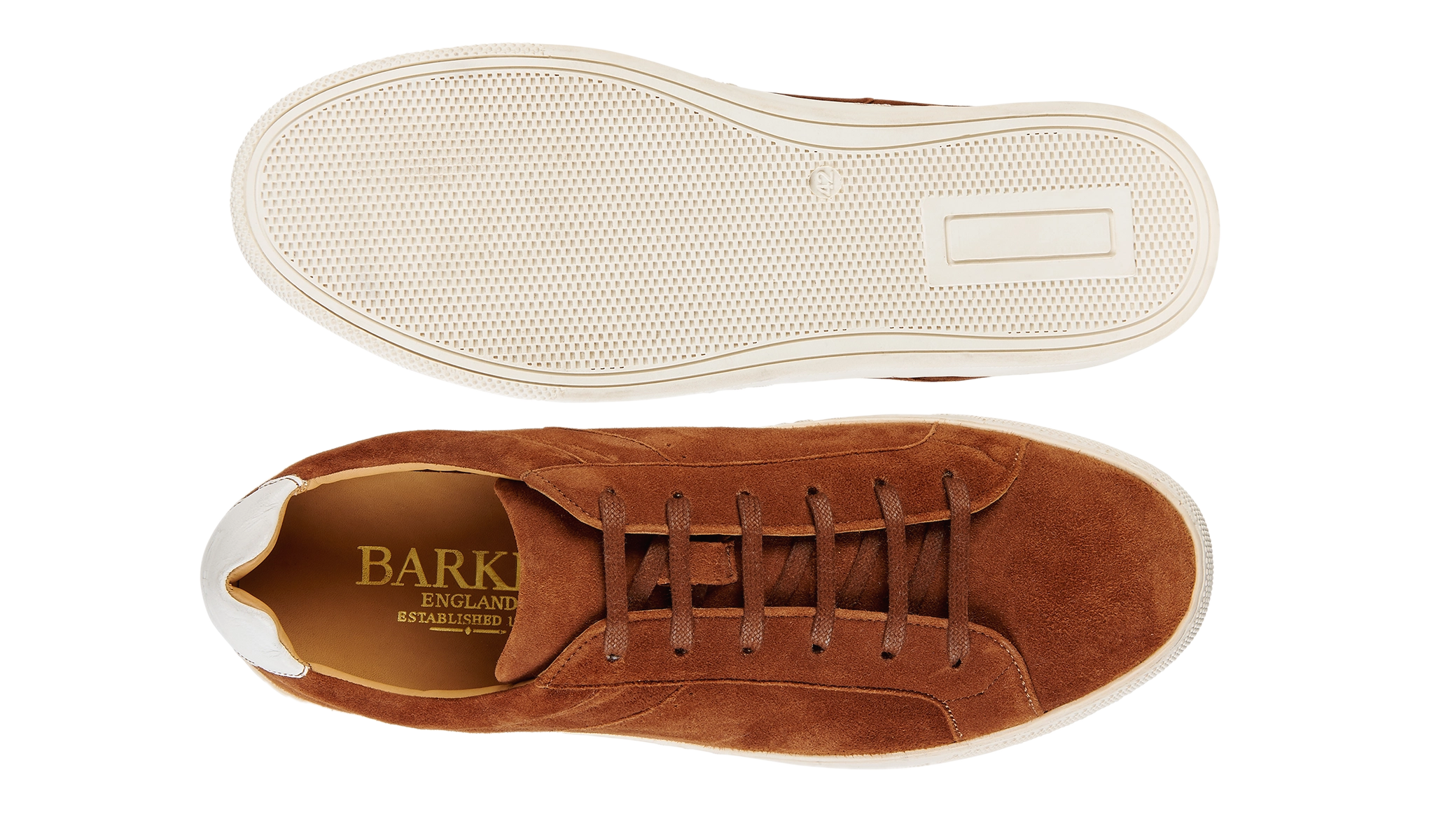 Skylar - Camel Suede White