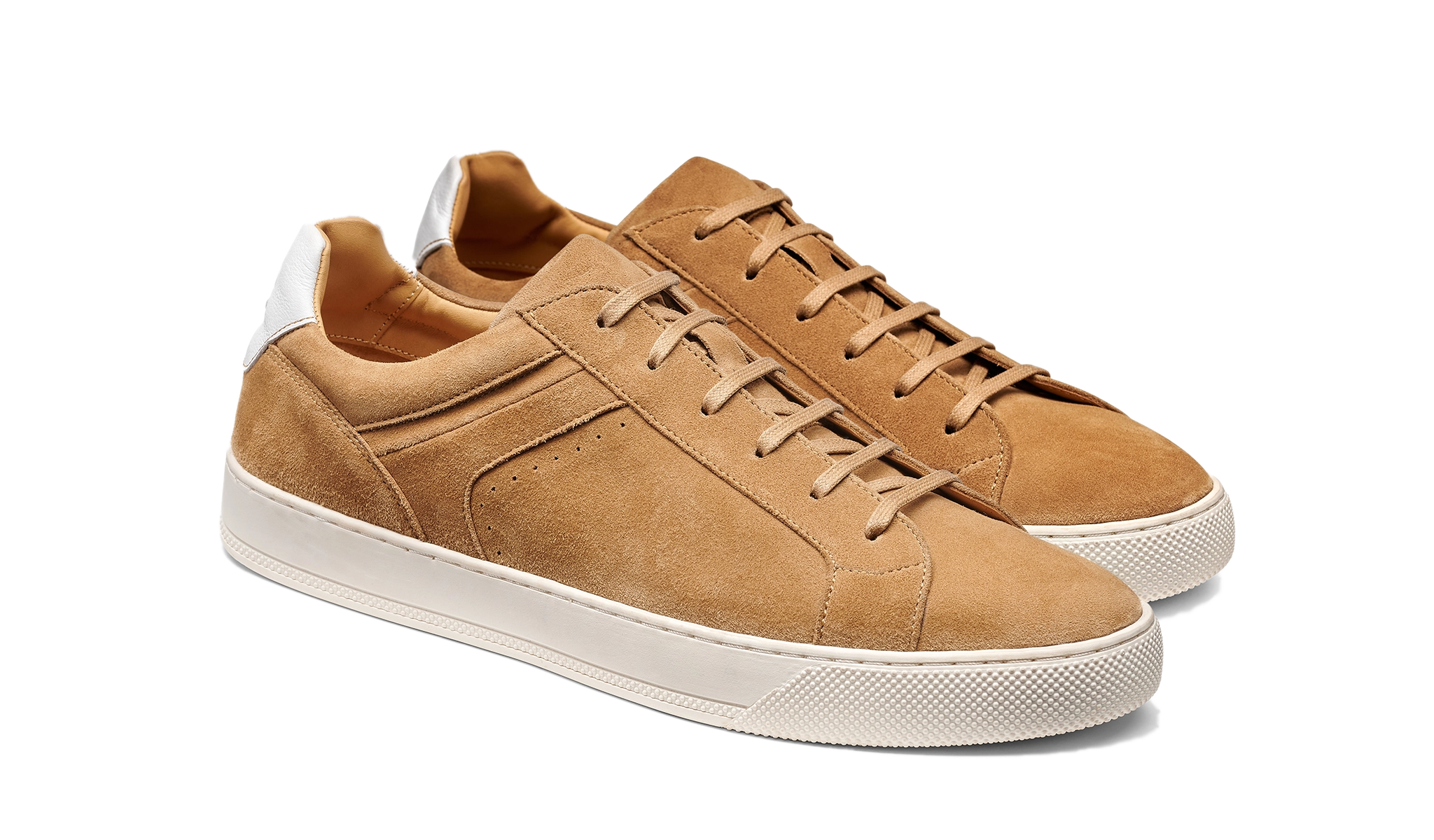 Skylar - Copper Suede White Tab